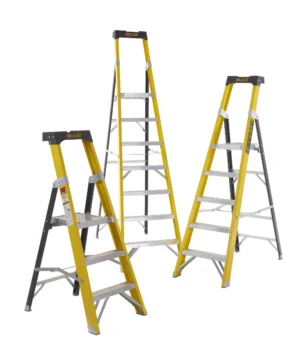 Climb-It Fibreglass Platform Stepladders