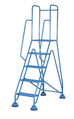 Fort Easy Glide Mobile Steps with Expanded Steel Mesh Treads