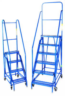 Fort Duplex Weight Reactive Mobile Steps with Expanded Steel Treads