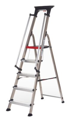 Double Decker Aluminium Stepladder with Tool Tray